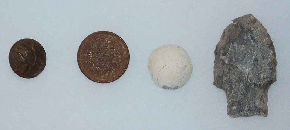 RELICS FROM 2ND CORPS HOSPITAL, GETTYSBURG, FOUND BY DEAN THOMAS