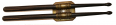 CIVIL WAR PATTERN 1851 DRUM STICK CARRIAGE AND DRUMSTICKS
