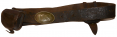 CIVIL WAR WAIST BELT AND BUCKLE WITH TWO MAKER-MARKED PERCUSSION CAP POUCHES