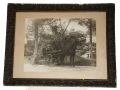 LARGE TIPTON PHOTO OF COUPLE IN HORSE & BUGGY AT DEVIL’S DEN