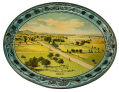 GETTYSBURG BATTLEFIELD VIEW OVAL METAL TRAY