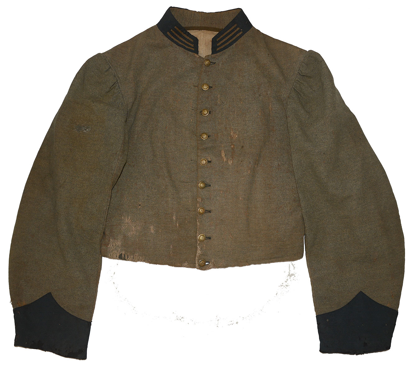 CONFEDERATE INFANTRY CAPTAIN’S JACKET OF CAPT. NEHEMIAH FOUNTAIN, 10th VIRGINIA, CAPTURED AT GETTYSBURG IN STEUART’S ATTACK ON CULP’S HILL!