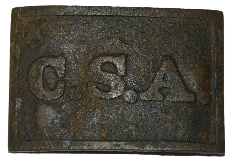 CONFEDERATE CSA TENNESSEE SLIM OR THIN STYLE RECTANGULAR BELT PLATE