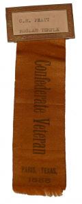 U.C.V. REUNION RIBBON -- PARIS, TEXAS, 1888