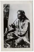 PICTURE POSTCARD OF INDIAN “MEDITATION”