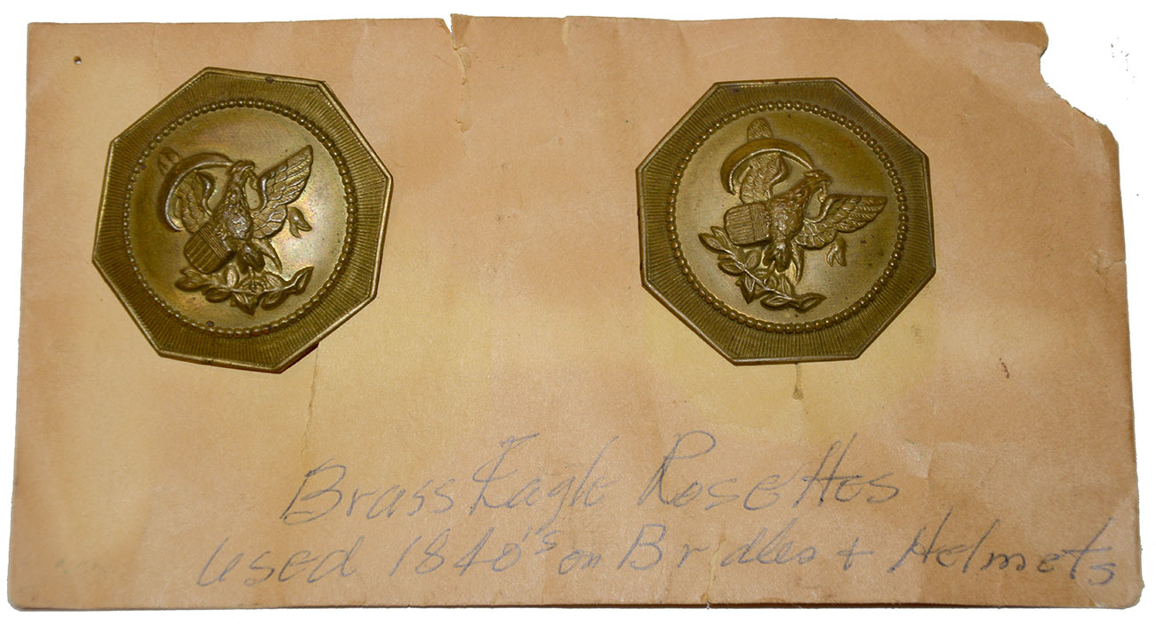 ELEGANT PAIR OF OFFICER’S BRIDLE ROSETTES