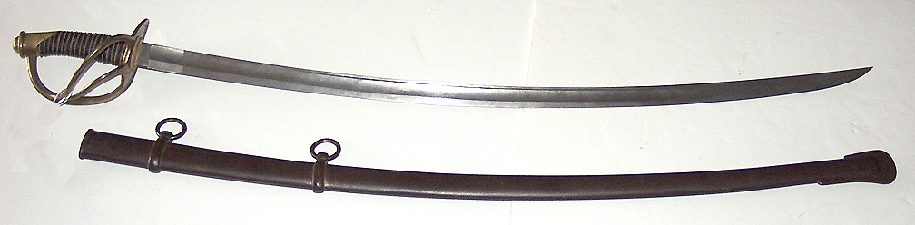 WONDERFUL P. S. JUSTICE MODEL 1840 ENLISTED CAVALRY SABER WITH SCABBARD