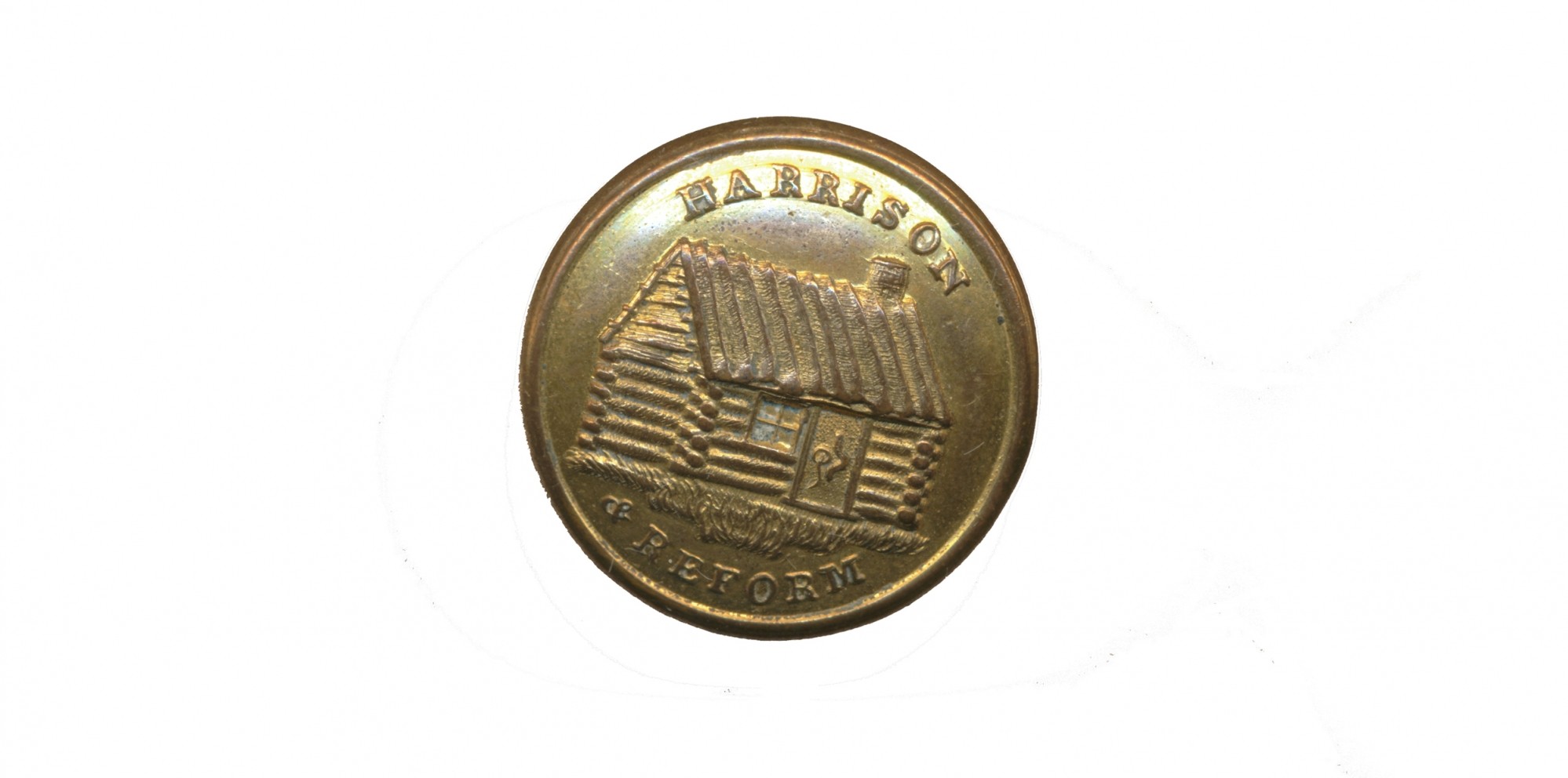 1840 WILLIAM HENRY HARRISON PRESIDENTIAL CAMPAIGN BUTTON