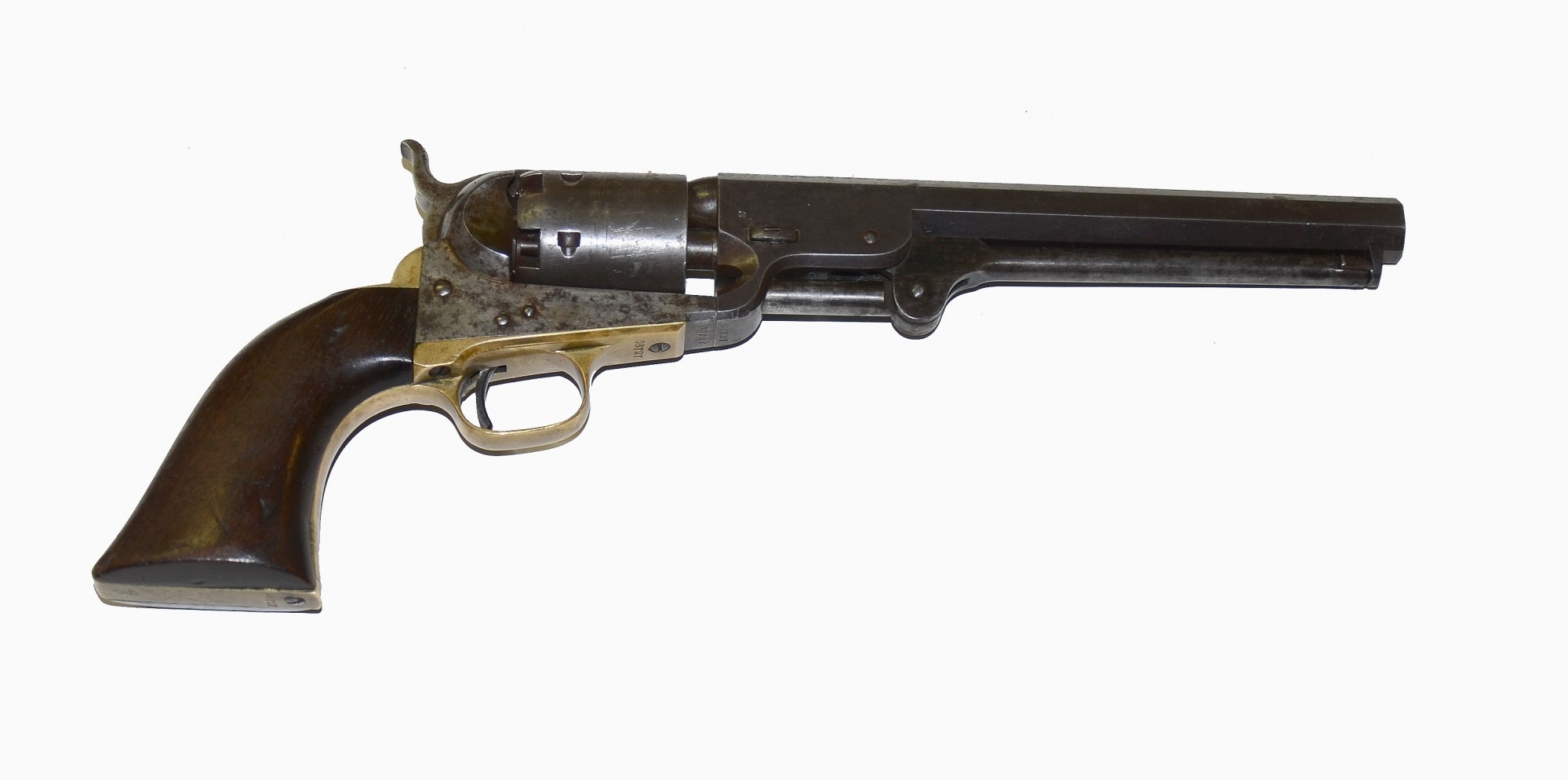 HANDSOME, SCARCE U.S. MARKED M1851 COLT NAVY REVOLVER 