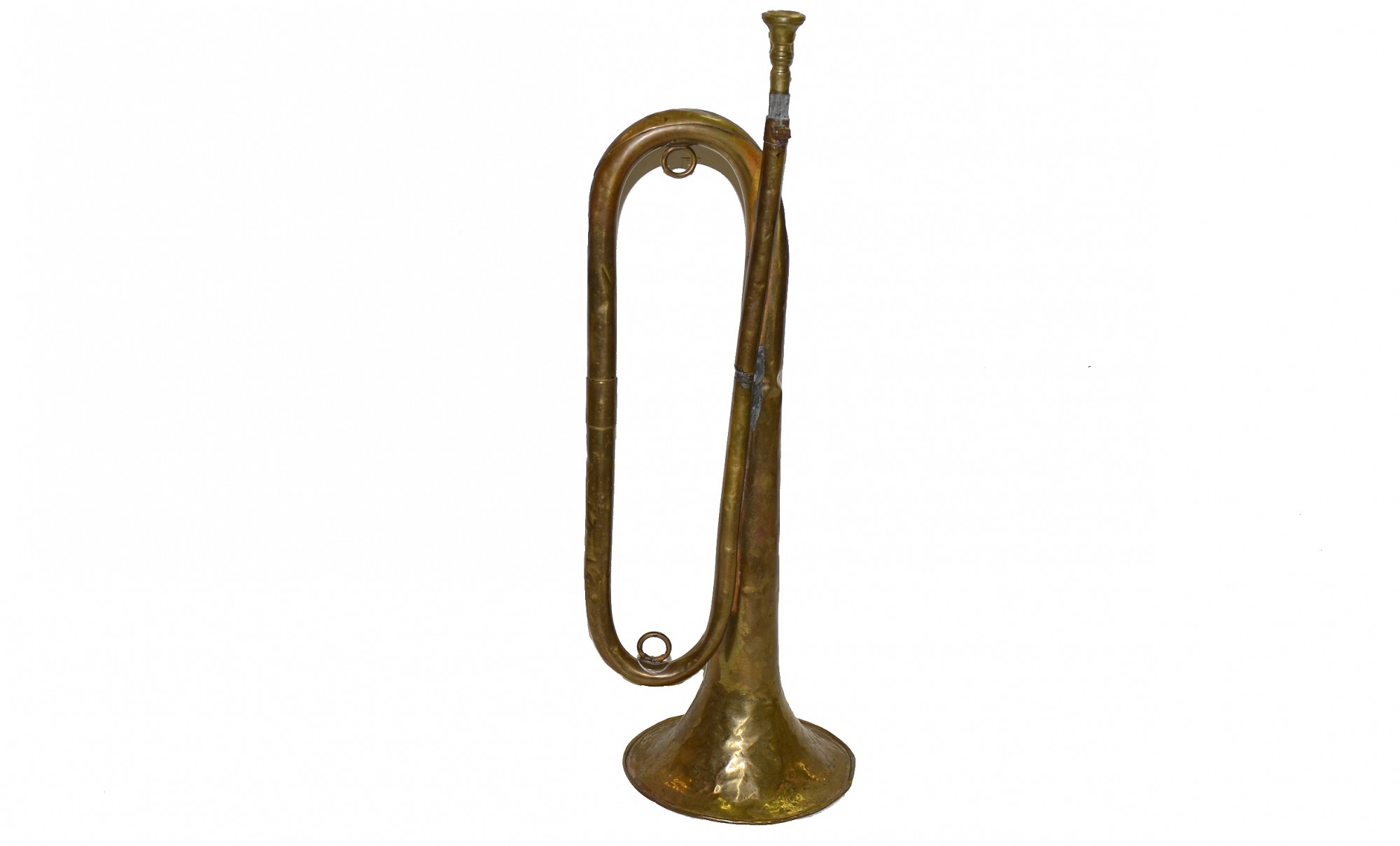 POST CIVIL WAR BRASS BUGLE