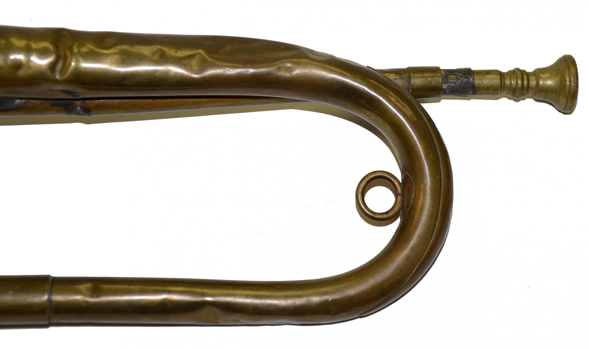 POST CIVIL WAR BRASS BUGLE — Horse Soldier
