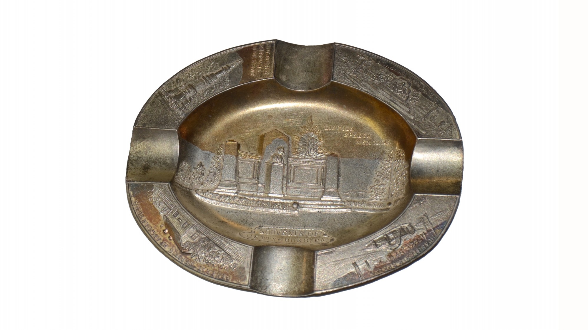 GETTYSBURG SOUVENIR ASHTRAY — Horse Soldier