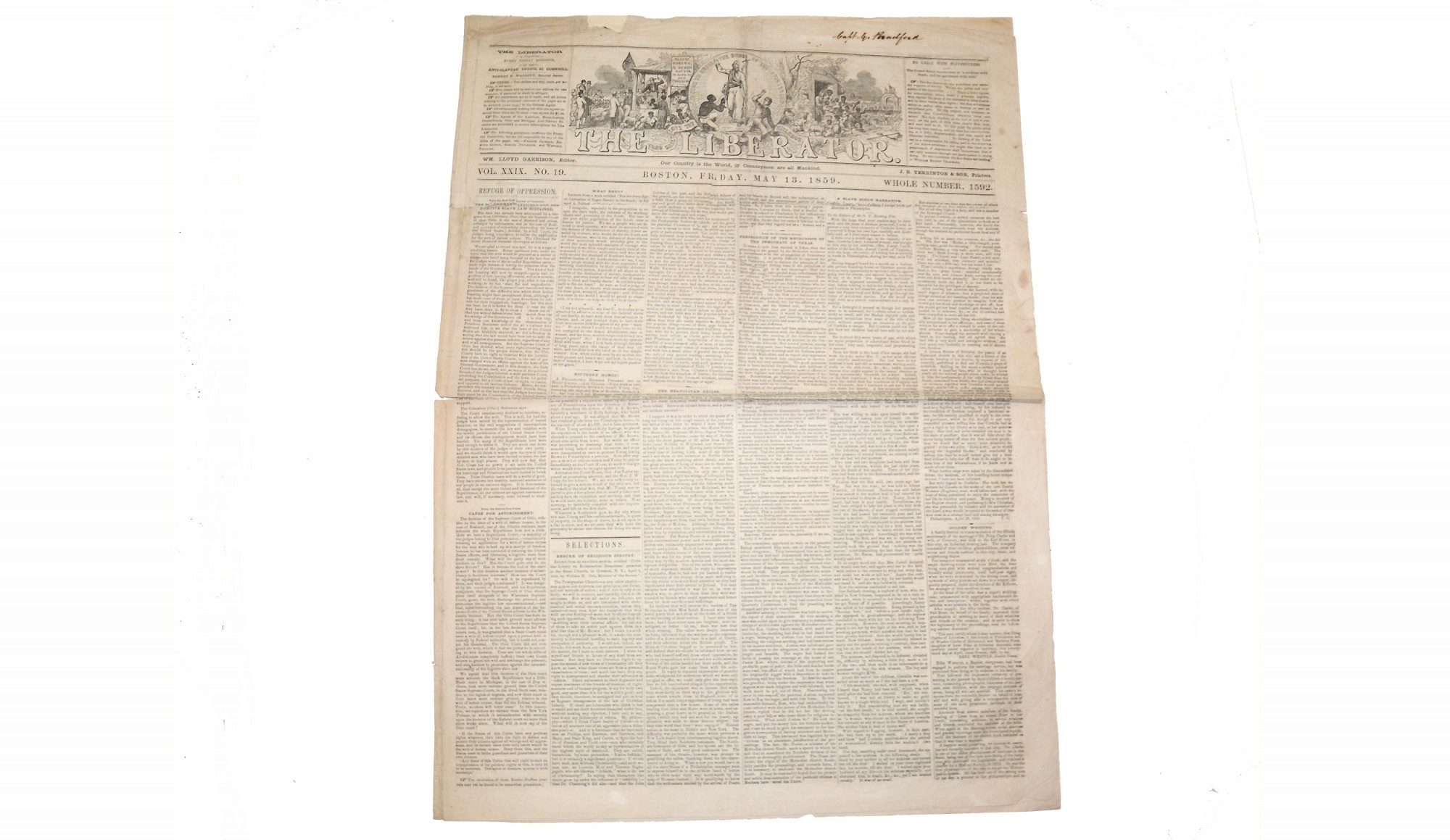 THE LIBERATOR -  MAY 13, 1859