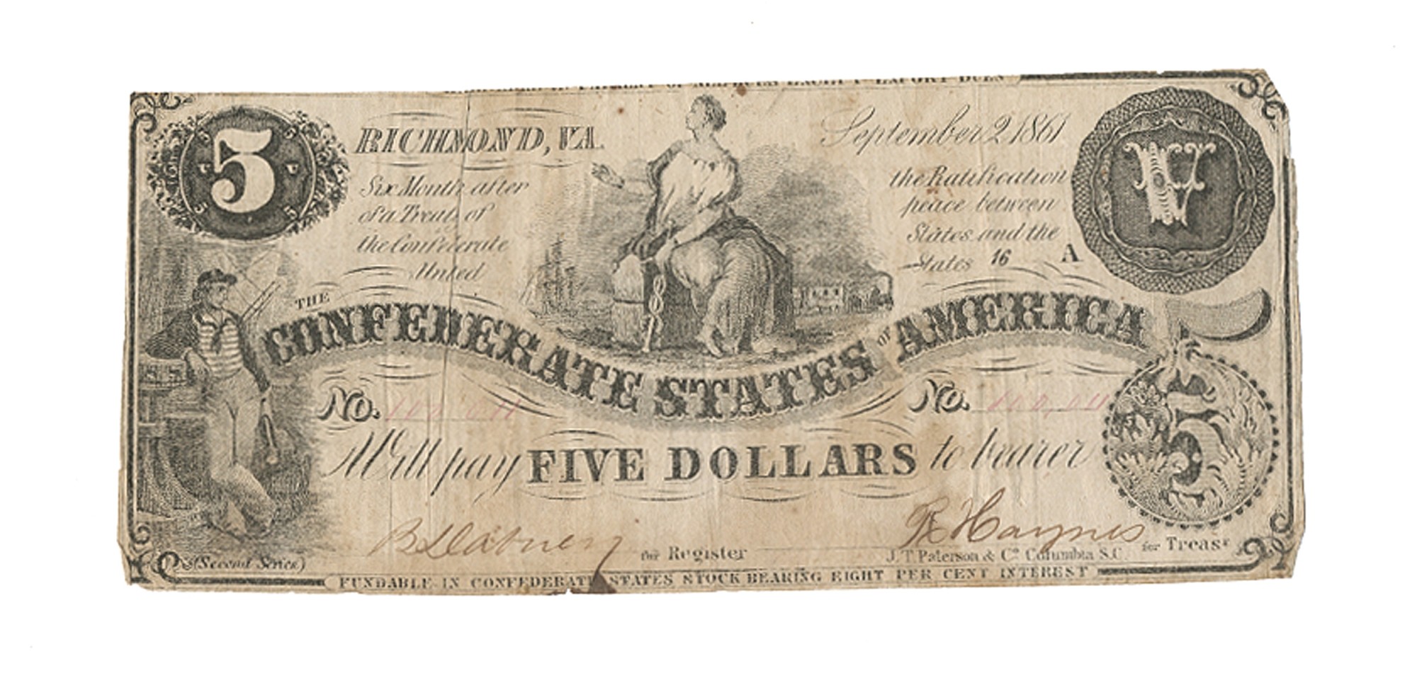 CS T-36 $5.00 NOTE