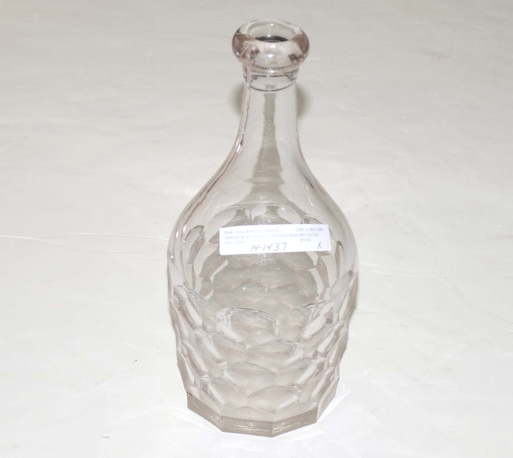 CIRCA 1860 - 1880 BAR / SALOON DECANTER