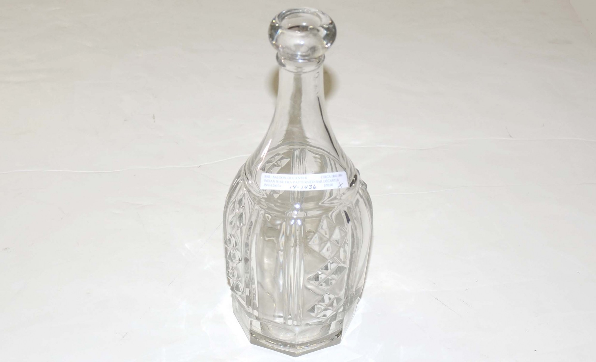 CIRCA 1860 - 1880 BAR/SALOON DECANTER