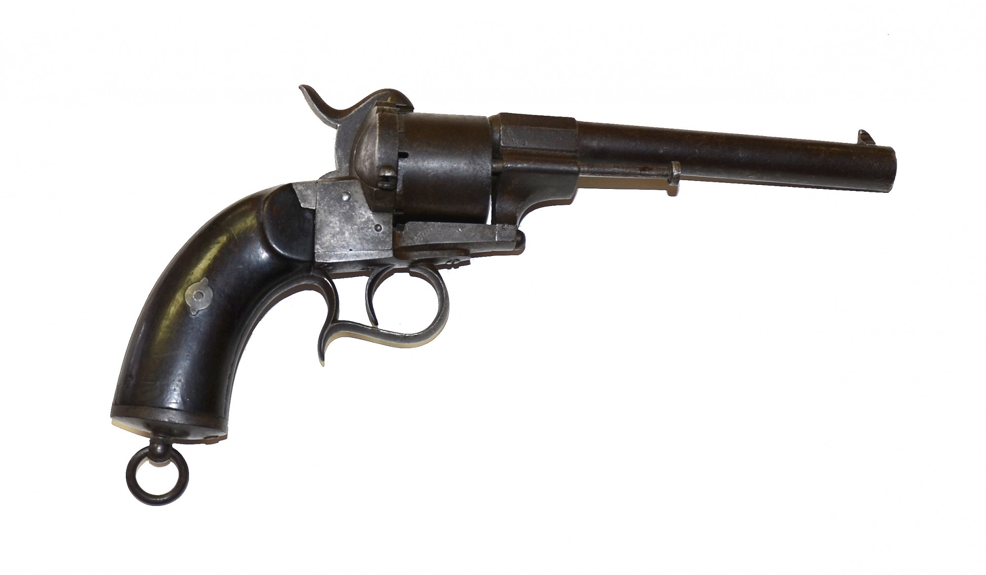 LEFAUCHEUX MILITARY PINFIRE REVOLVER IDENTIFIED TO PRIVATE B. F. MILLER, 9TH MISSOURI CAVALRY