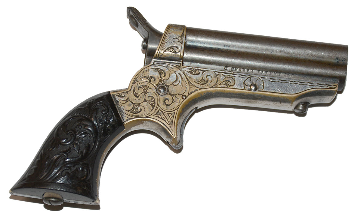 SHARPS FOUR-BARRELLED PEPPERBOX PISTOL