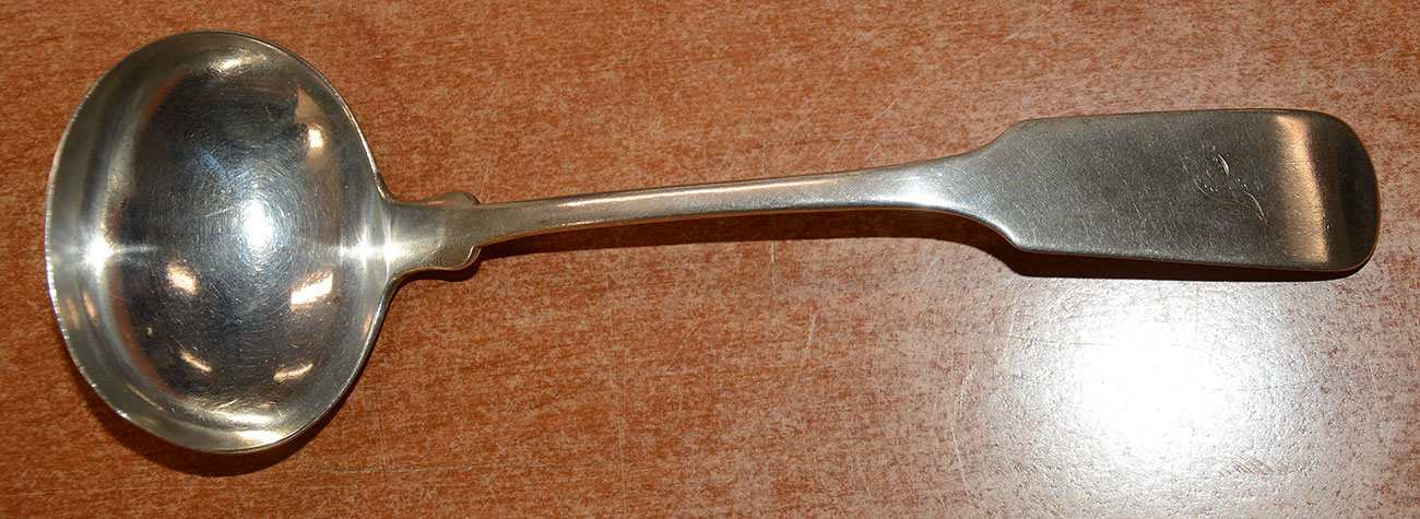 CIRCA 1830’S SOUP LADLE BY W. MITCHELL, RICHMOND, VA