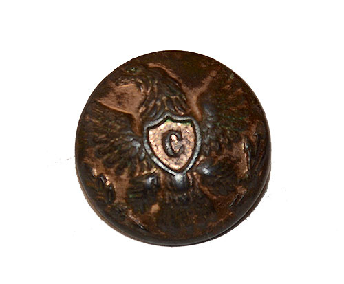 EAGLE “C” CUFF BUTTON – 2ND CORPS CAMP, TANEYTOWN, MD