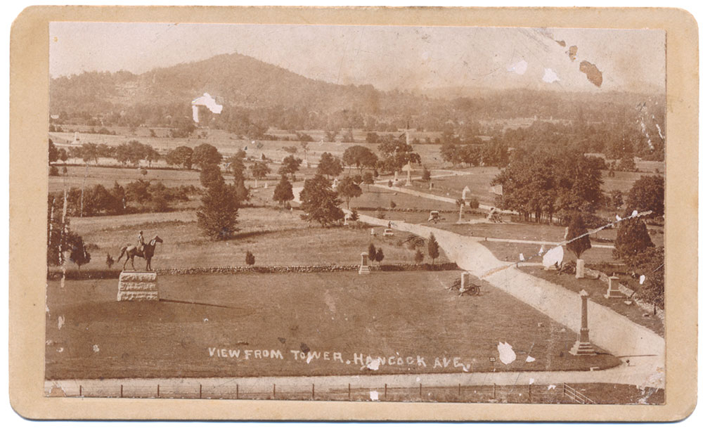 RARE MUMPER GETTYSBURG CDV – HANCOCK AVENUE AND CEMETERY RIDGE