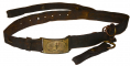 VERY SCARCE CONFEDERATE SWORD BELT WITH VIRGINIA BUCKLE