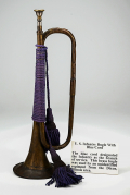 CIVIL WAR BRASS TRUMPET FROM THE DIXON, ILLINOIS, G.A.R. POST