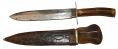 VERY NICE SHEFFIELD FIGHTING KNIFE IDENTIFIED TO 24TH MASSACHUSETTS SOLDIER