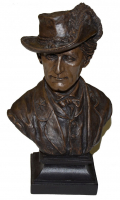 GENERAL JOHN SINGLETON MOSBY BUST BY RON TUNISON