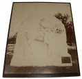 LARGE GETTYSBURG TIPTON PHOTO – 17th PA CAVALARY MONUMENT, MCPHERSON’S RIDGE/FORNEY FARM 
