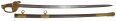 AMES MANUFACTURED MODEL 1850 FIELD & STAFF OFFICER’S SWORD ID’d TO 166TH & 176TH NEW YORK OFFICER