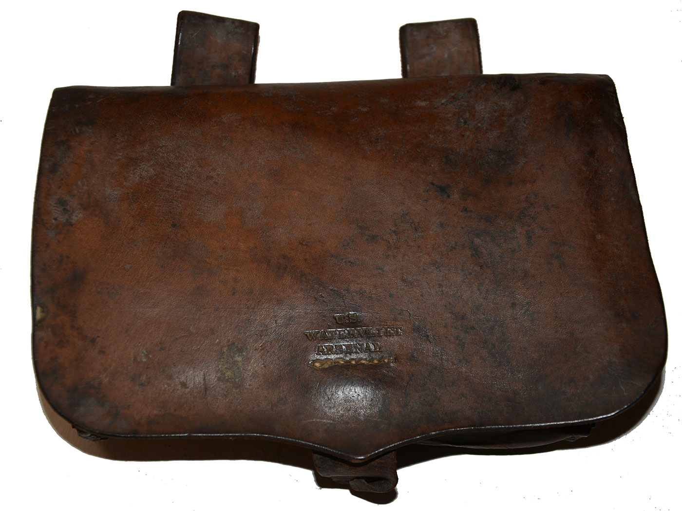WATERVLIET ARSENAL MARKED CIVIL WAR ARTILLERY FUSE POUCH  