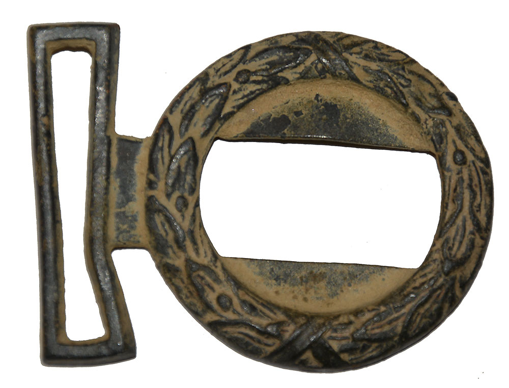 CONFEDERATE LAUREL WREATH KEEPER FROM TWO-PIECE INTERLOCKING CS BELT PLATE