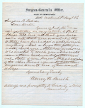 AUGUST 1861 PENNSYLVANIA SURGEON-GENERAL’S OFFICE LETTER & COVER