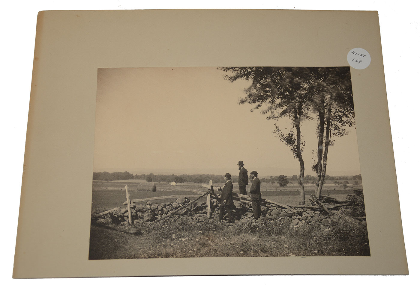 GETTYSBURG VETERAN PHOTOGRAPH – THE ANGLE/71st PA MONUMENT LOCATION WITH PERIOD NOTATION