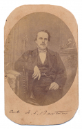 CDV OF COLONEL FRANCIS STEBBINS BARTOW, THE FIRST COMMANDER KILLED IN BATTLE DURING THE CIVIL WAR AT FIRST MANASSAS 