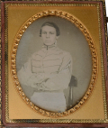 RARE ¼ PLATE VMI CADET DAGUERROTYPE PHOTO – COL. SIMEON GIBBONS, 10th VIRGINIA, KIA AT MCDOWELL