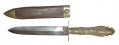 SPEARPOINT BOWIE KNIFE AND SCABBARD BY JAMESON