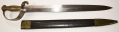 US MODEL 1841 NAVAL CUTLASS & SCABBARD BY AMES DATED 1842