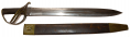 COURTNEY & TENNENT MARKED CONFEDERATE NAVAL CUTLASS BY MOLE WITH SCABBARD