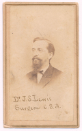CDV OF CONFEDERATE SURGEON, DR. J.S. LEWIS 