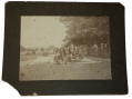 MOUNTED TIPTON GETTYSBURG PHOTO – BOYS AT HIGH WATER MARK MONUMENT