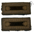 CIVIL WAR “EXTRA RICH, THREE ROW” MAJOR OF STAFF SHOULDER STRAPS