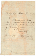 HANDWRITTEN AND SIGNED LETTER – GENERAL BUTLER, 1871