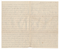PERSONAL SPIRITUAL LETTER FROM WIFE TO CAPT. WILLIAM ALEXANDER, 23rd MASSACHUSETTS (WOUNDED AT NEW BERN TWO DAYS PRIOR)