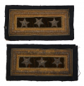 INCREDIBLY RARE EXTRA RICH MAJOR GENERAL COMMANDING THE ARMY AND LIEUTENANT GENERAL SHOULDER STRAPS 