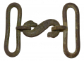 CLASSIC EXCAVATED CONFEDERATE IMPORT BRITISH SNAKE BUCKLE