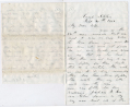 LETTER – SGT. WILLIAM CARTER, 18th MAINE/1st MAINE HA/80th USCT - DIED OF DISEASE