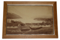LARGE ALBUMEN PHOTOGRAPH OF HUDSON RIVER FROM WEST POINT BATTERY