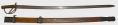 CLASSIC CONFEDERATE ENLISTED CAVALRY SABER WITH WOOD SCABBARD BY KRAFT, GOLDSCHMIDT AND KRAFT OR HAMMOND MARSHALL